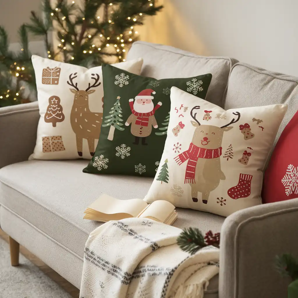 Coussins de Noël pour la saison de Noël
