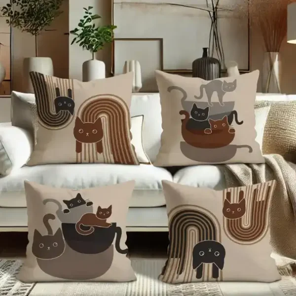 Drôles de chats Boho séjour