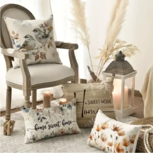 Home, Famille, Fleurs et Oiseaux fauteuil élégant 2