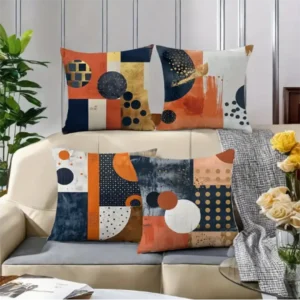 Or Noir Orange Abstrait Nordique 1