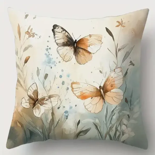 Papillons Fleurs Aquarelle #1
