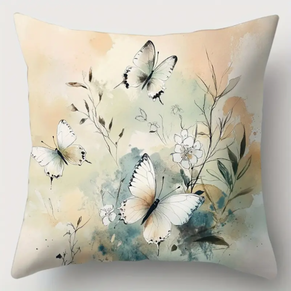 Papillons Fleurs Aquarelle #4