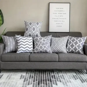 COUSSINS Carrément géométriques, Gris clair 6 vues