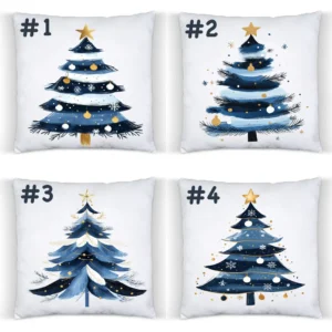 Sapin de Noël Bleu 4 vues
