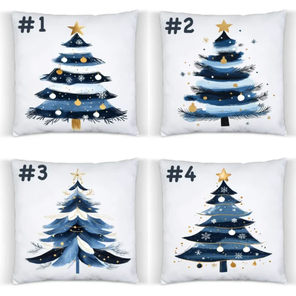 Sapin de Noël Bleu 4 vues