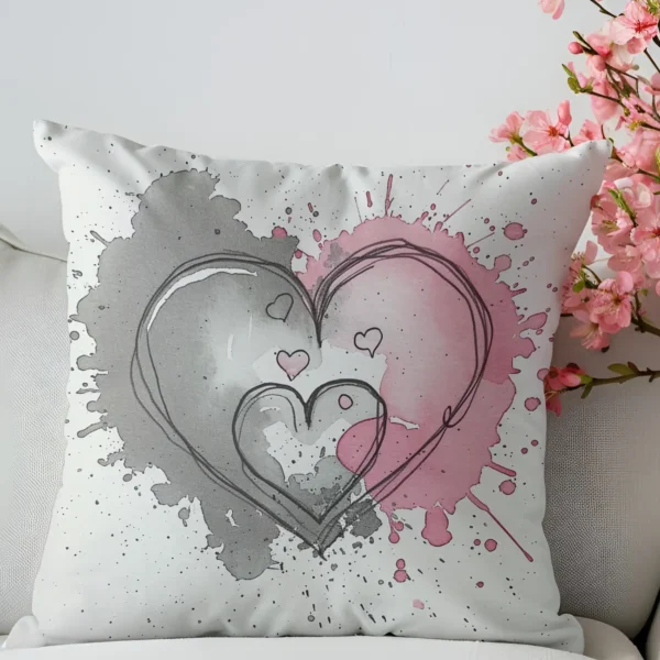 Coussin Grossesse en vue #3 canapé et bouquet de fleurs