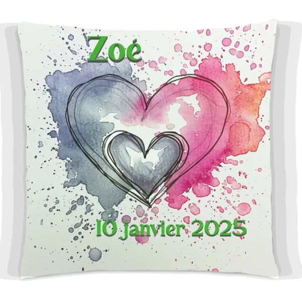 Coussin Astrela vert Zoé