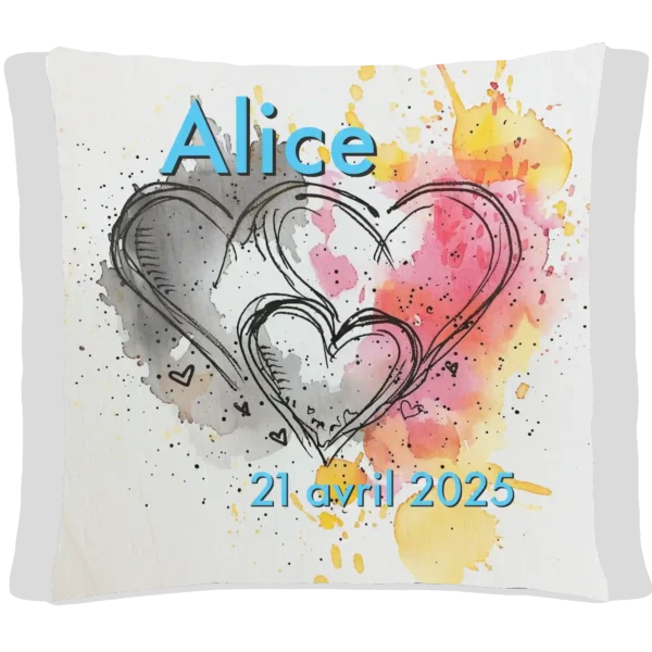 Coussin Naissance Alice Futura Bleu #1