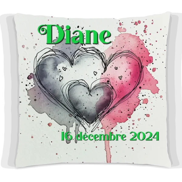 Coussin Naissance papa maman #4