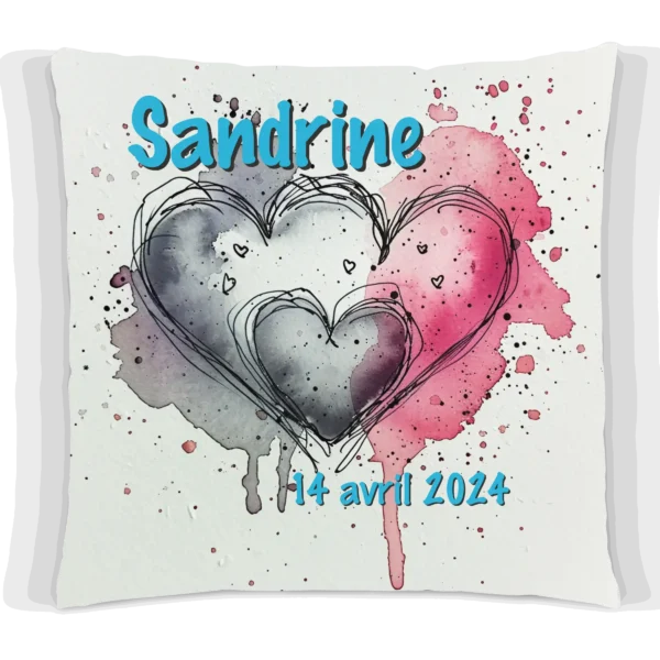 Coussin Naissance papa maman #3
