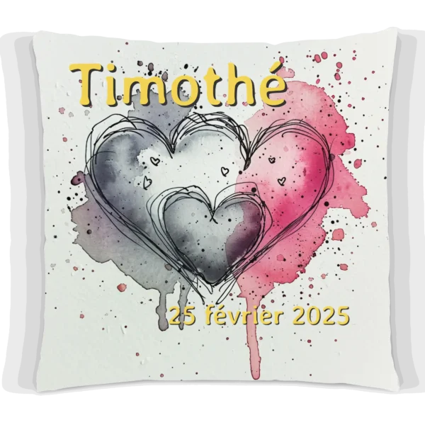 Coussin Naissance papa maman #1