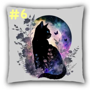 Coussin Chat dans la Lune #6